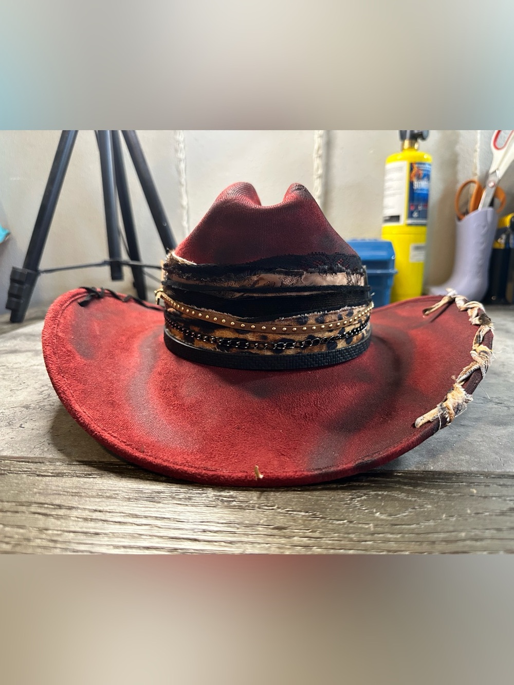 New Burgundy Cowgirl Hat